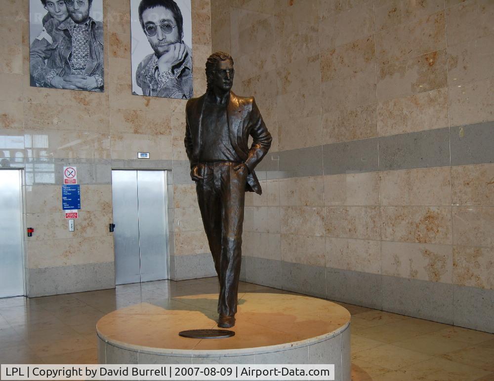 Liverpool John Lennon Airport, Liverpool, England United Kingdom (LPL) - John Lennon Statue