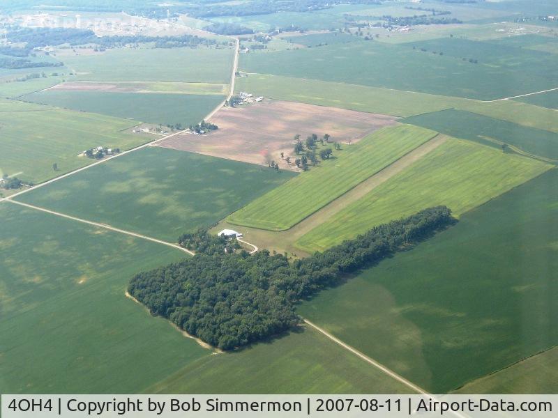Millertime Airport (4OH4) - View from 3000'.