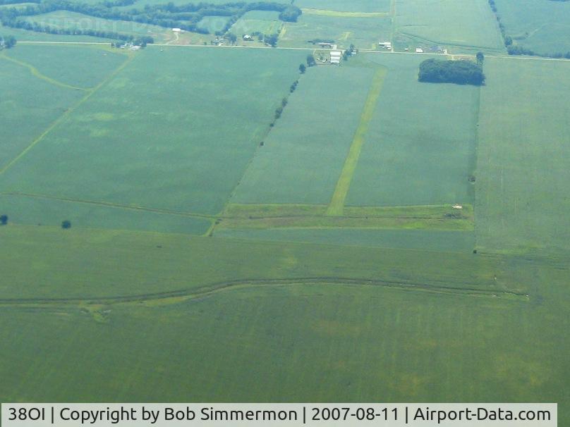 Ronshausen Airport (38OI) - Looking west from 3000'