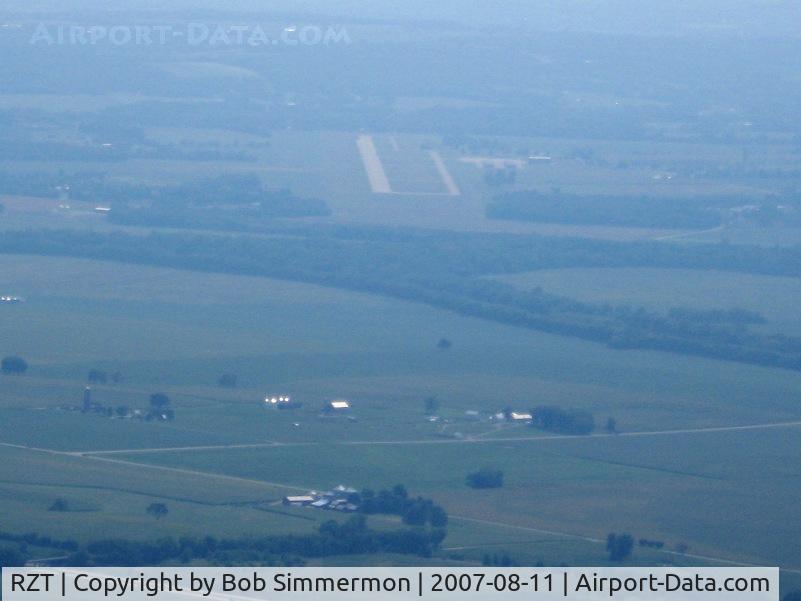 Ross County Airport (RZT) - Looking down RWY 23 from about 8 miles in the summer haze.  Someday I'll get a better shot to replace this one.
