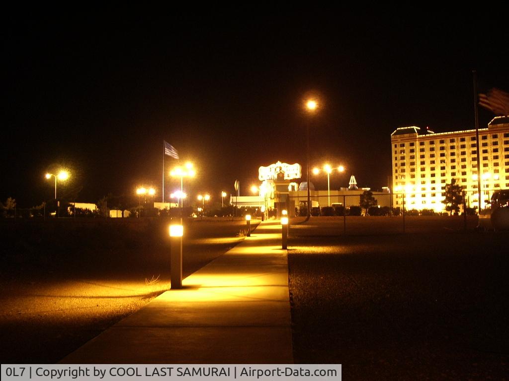 Jean Airport (0L7) - A sidewalk from Jean Airport to the Gold Strike Hotel