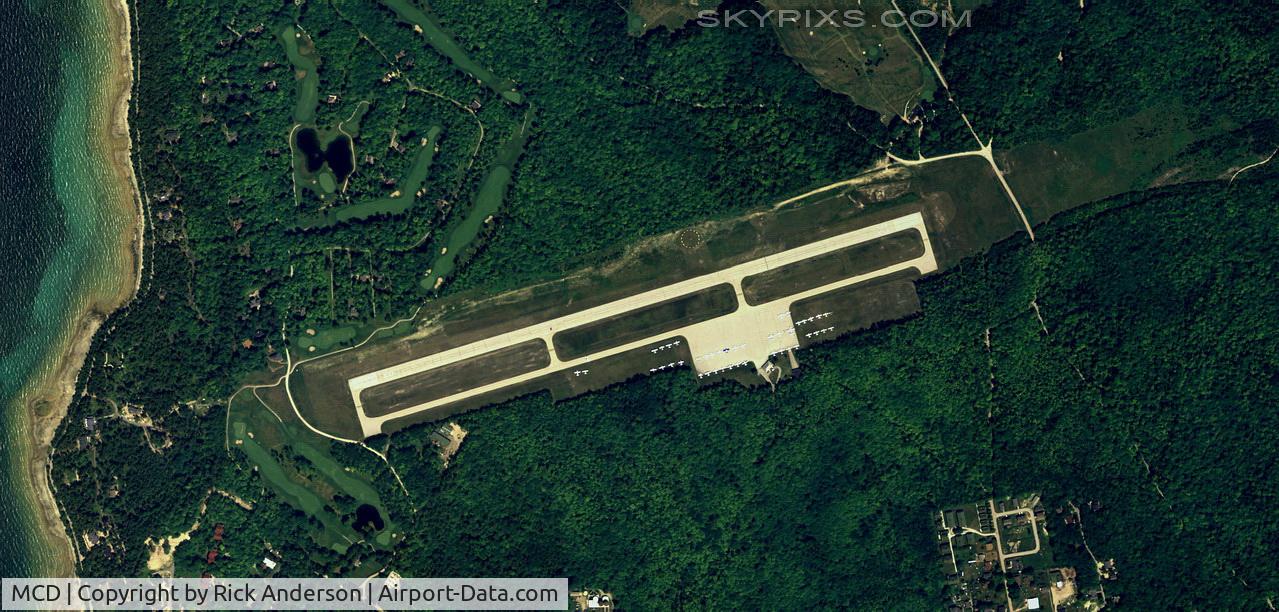 Mackinac Island Airport (MCD) - Vertical of MCD-Mackinac Island Airport