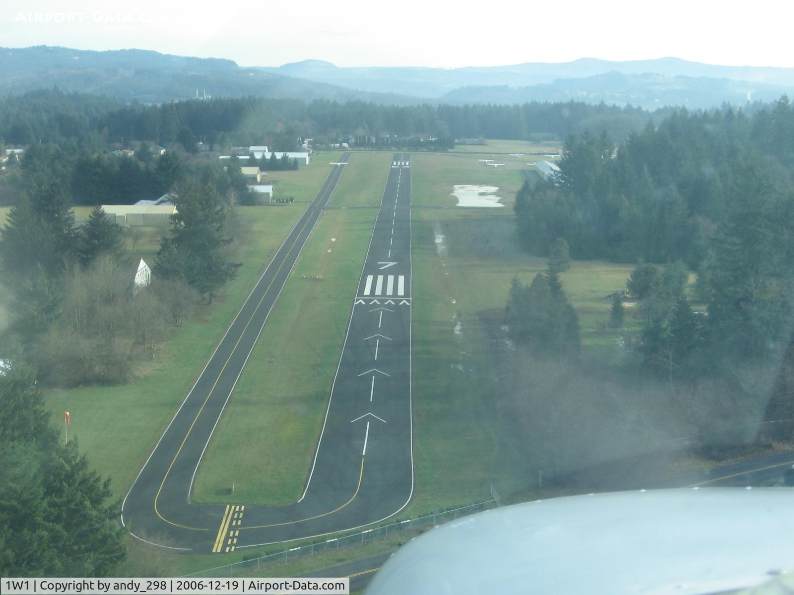 Grove Field Airport (1W1) - on short final to Rwy 07