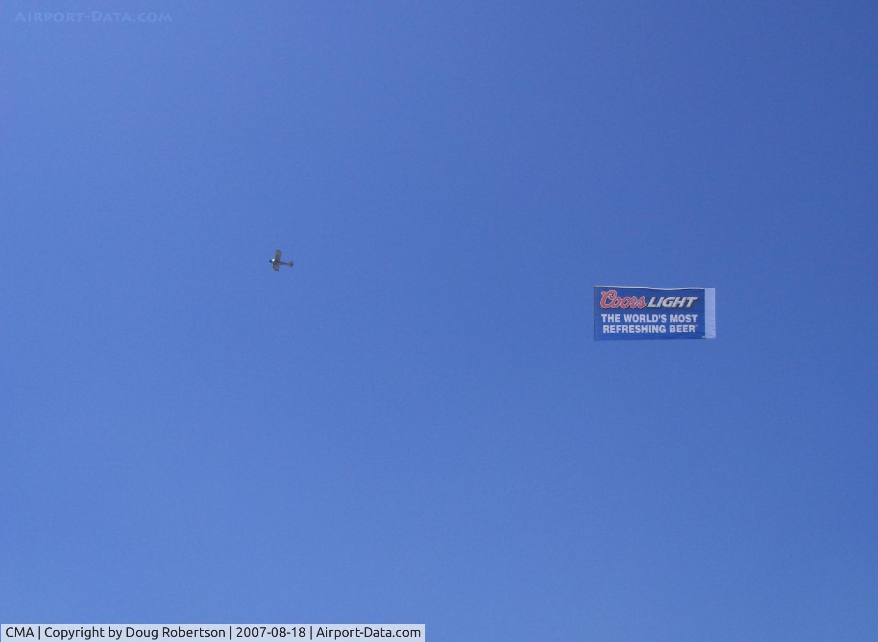 Camarillo Airport (CMA) - Can't have an airshow without a beer ad banner tow