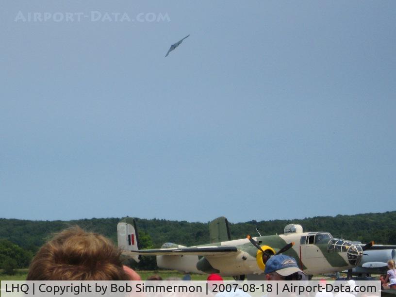 Fairfield County Airport (LHQ) - B2 Stealth bomber ($2 billion+) overflying Wings of Victory - Lancaster, OH