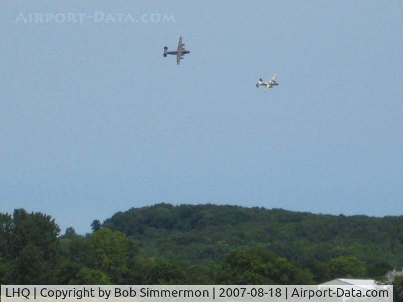 Fairfield County Airport (LHQ) - B24 Liberator and B25 Mitchell at Wings of Victory - Lancaster, OH