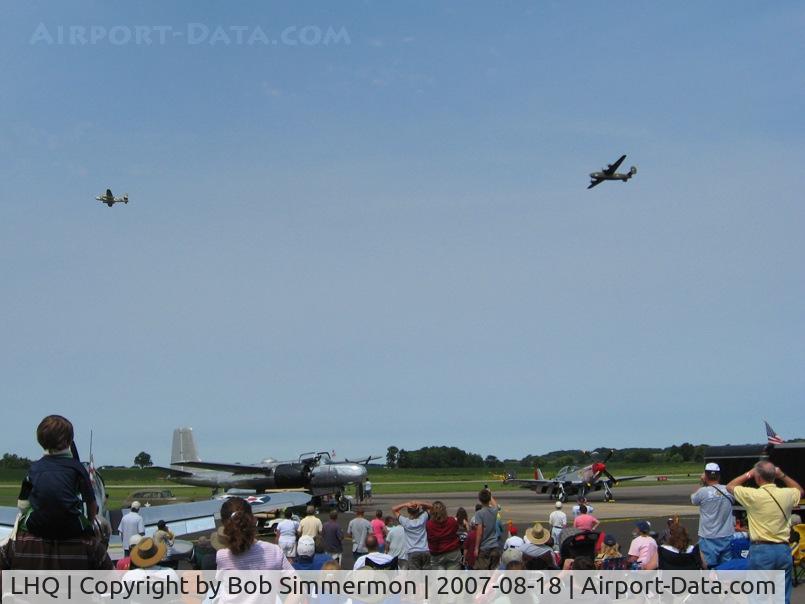 Fairfield County Airport (LHQ) - B24 Liberator and B25 Mitchell at Wings of Victory - Lancaster, OH