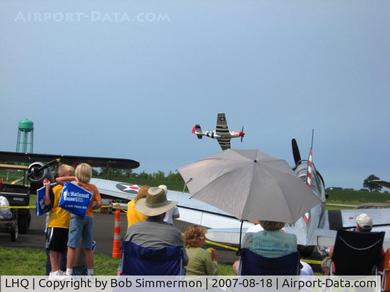 Fairfield County Airport (LHQ) - P51 Mustang (N51VE) at Wings of Victory Airshow - Lancaster, OH
