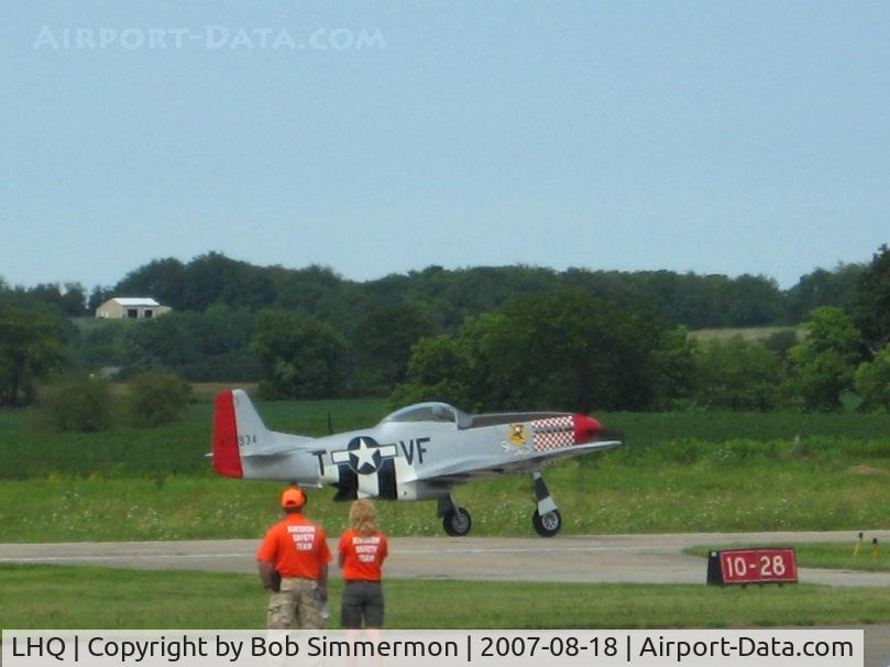 Fairfield County Airport (LHQ) - N51VF (P51 Mustang) at Wings of Victory Airshow - Lansaster, OH
