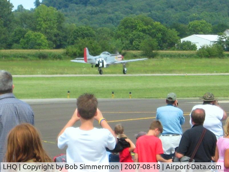 Fairfield County Airport (LHQ) - N51VF (P51 Mustang) at Wings of Victory Airshow - Lansaster, OH