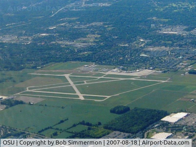 Ohio State University Airport (OSU) - Looking SE from 5500'
