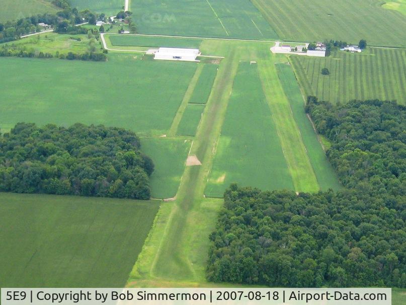 Packer Airport (5E9) - Looking west from 2500'