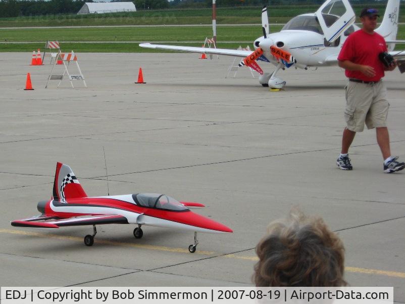 Bellefontaine Regional Airport (EDJ) - Sean Saddler's RC jets at Airfest 2007 - Bellefontaine, OH