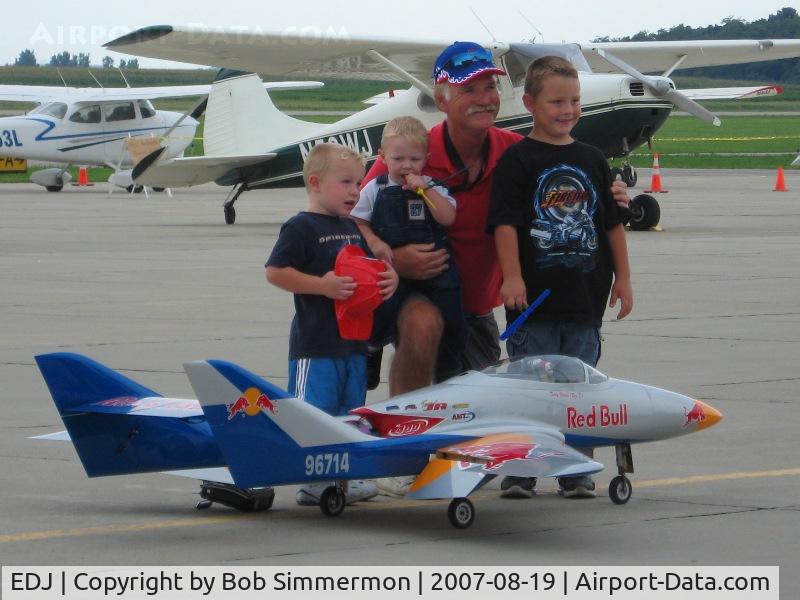 Bellefontaine Regional Airport (EDJ) - That's what it's all about.  Sean Saddler's RC jets at Airfest 2007 - Bellefontaine, OH