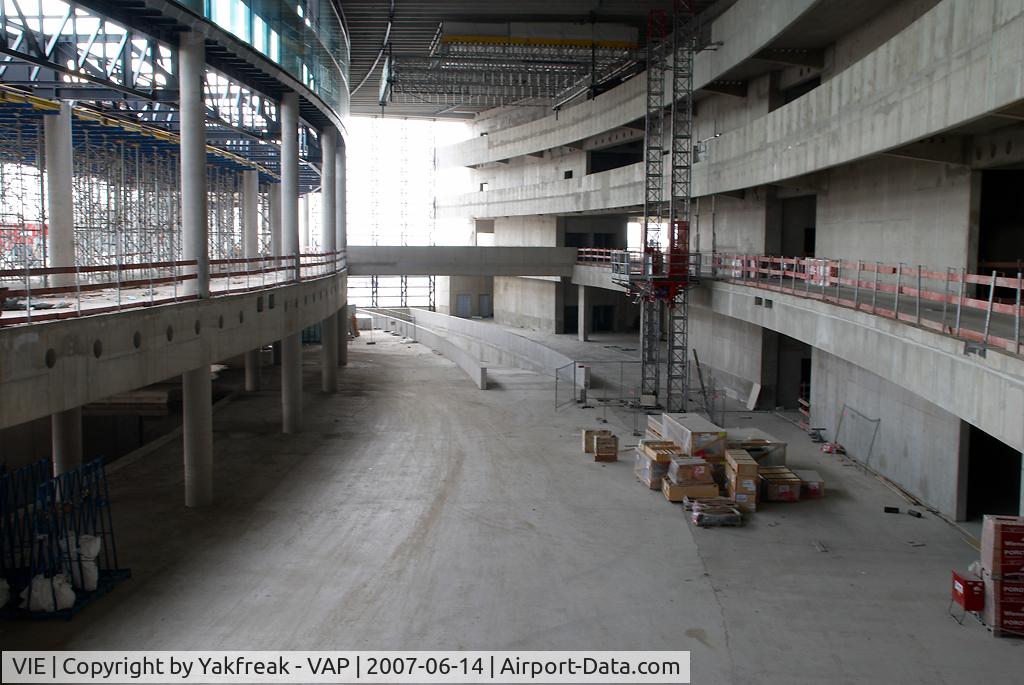 Vienna International Airport, Vienna Austria (VIE) - Terminal Skylink construction area