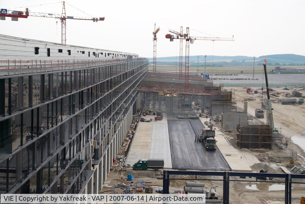 Vienna International Airport, Vienna Austria (VIE) - Terminal Skylink construction area