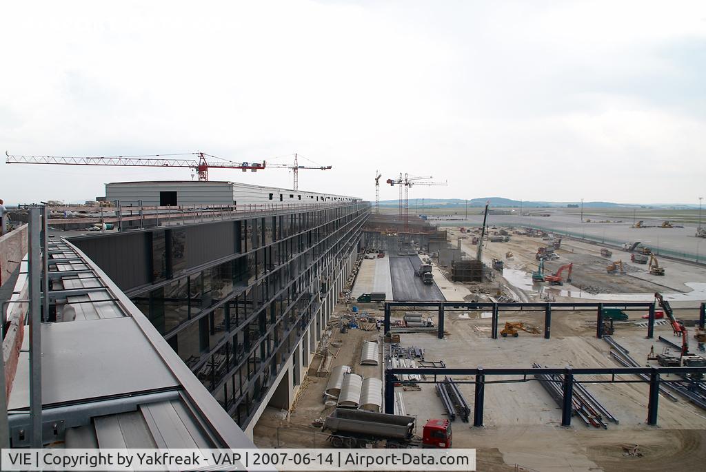 Vienna International Airport, Vienna Austria (VIE) - Terminal Skylink construction area