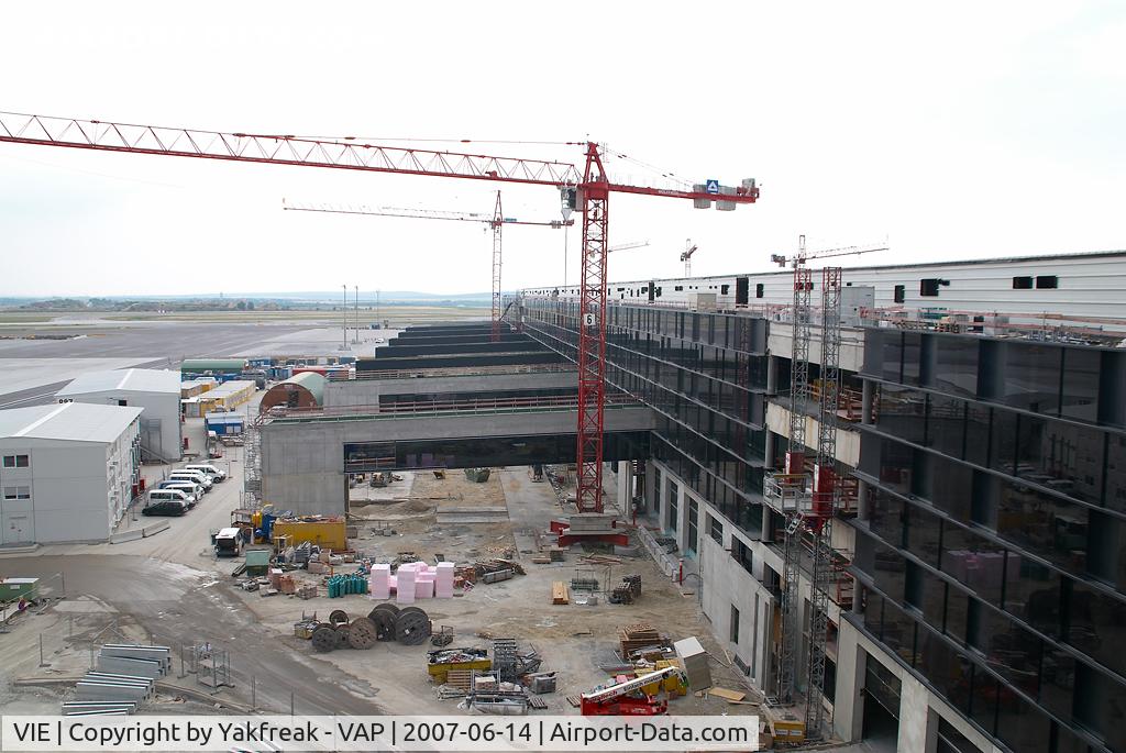 Vienna International Airport, Vienna Austria (VIE) - Terminal Skylink construction area