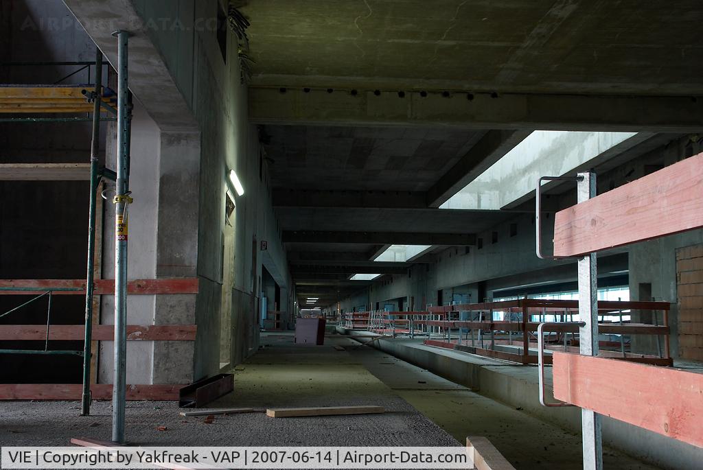 Vienna International Airport, Vienna Austria (VIE) - Terminal Skylink construction area
