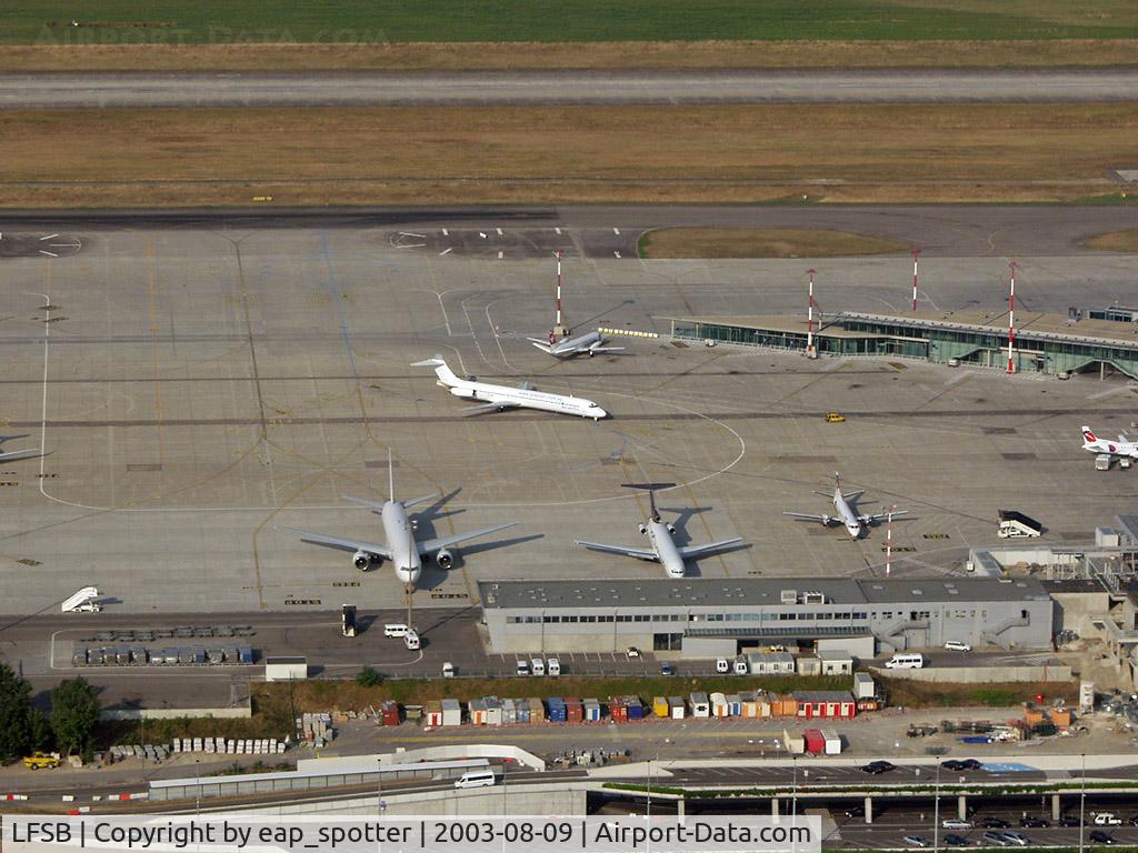 EuroAirport Basel-Mulhouse-Freiburg, Basel (Switzerland), Mulhouse (France) and Freiburg (Germany) France (LFSB) - overview of the swiss-side of bi-national airport