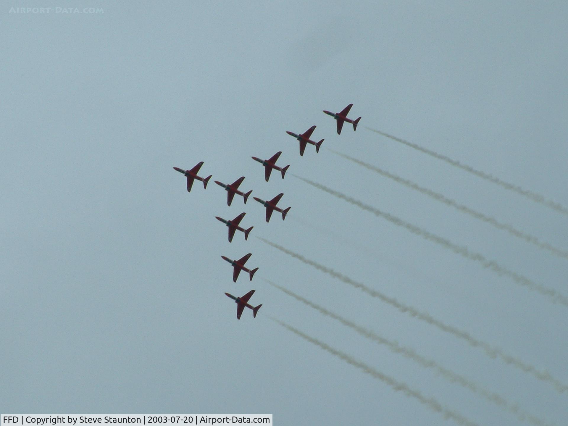 RAF Fairford Airport, Fairford, England United Kingdom (FFD) - Red Arrows @ Royal International Air Tattoo 2003