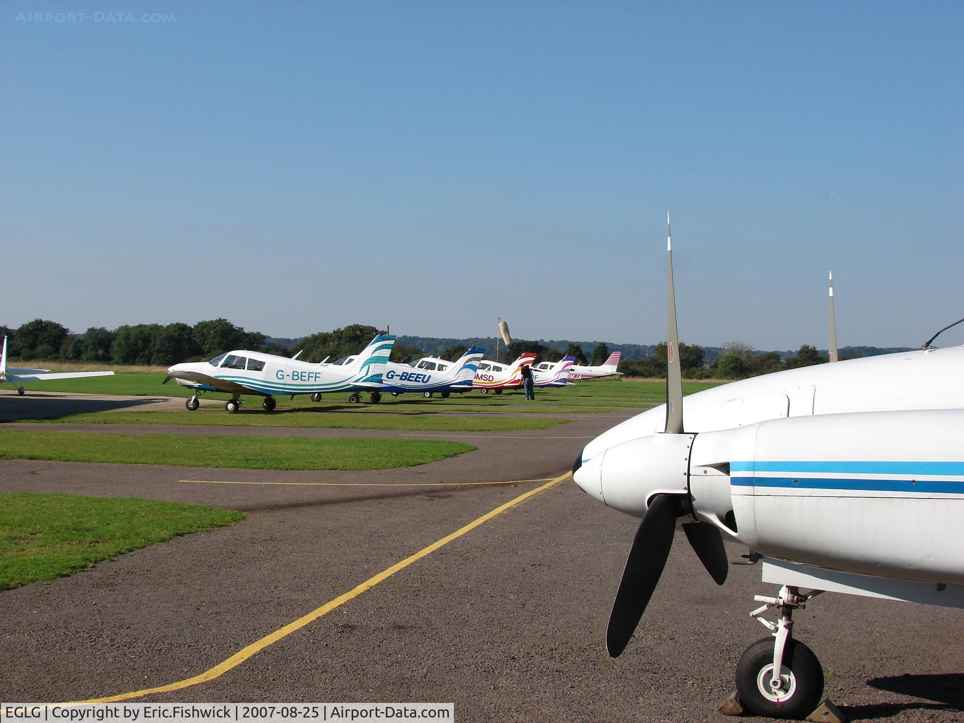 Panshanger Airport, Hertford, England United Kingdom (EGLG) - 5. Panshanger tidy parking