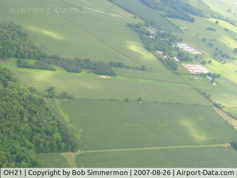 Horning Airport (OH21) - Looking SE from 2500'