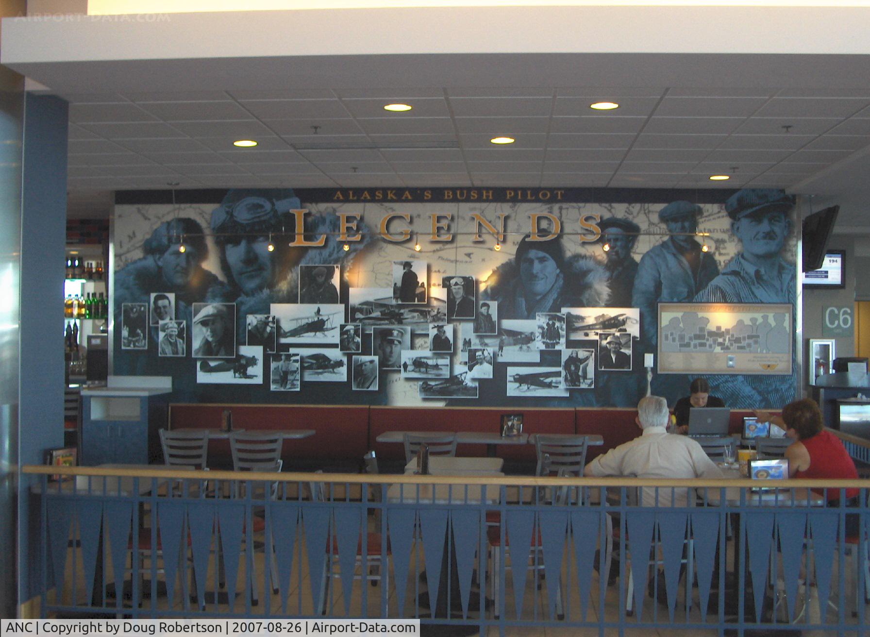 Ted Stevens Anchorage International Airport (ANC) - Honoring Alaska's Bush Pilot Legends-in South Terminal C Concourse