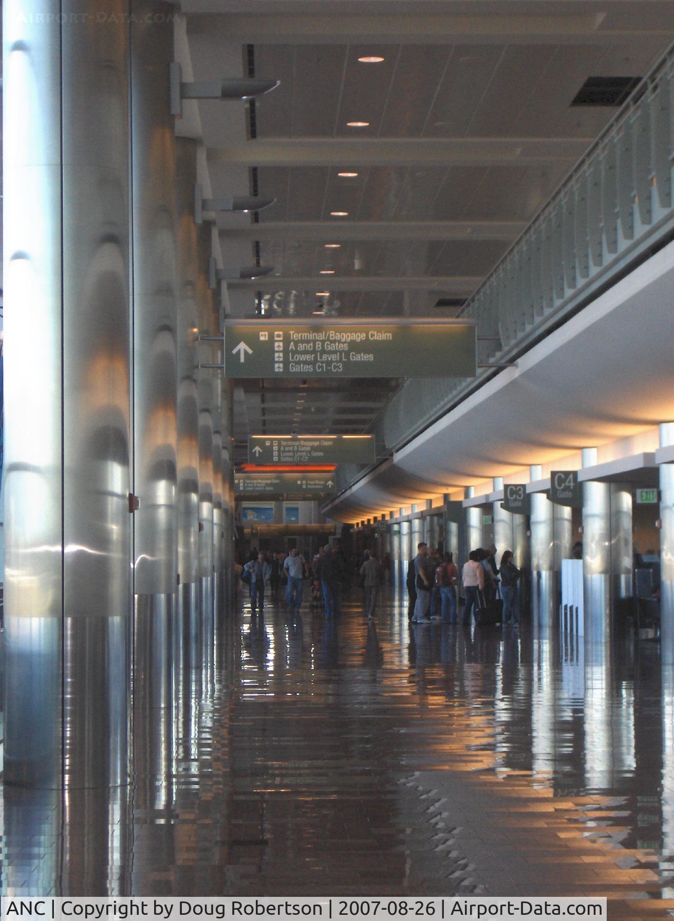 Ted Stevens Anchorage International Airport (ANC) - South Terminal C Concourse Pillars