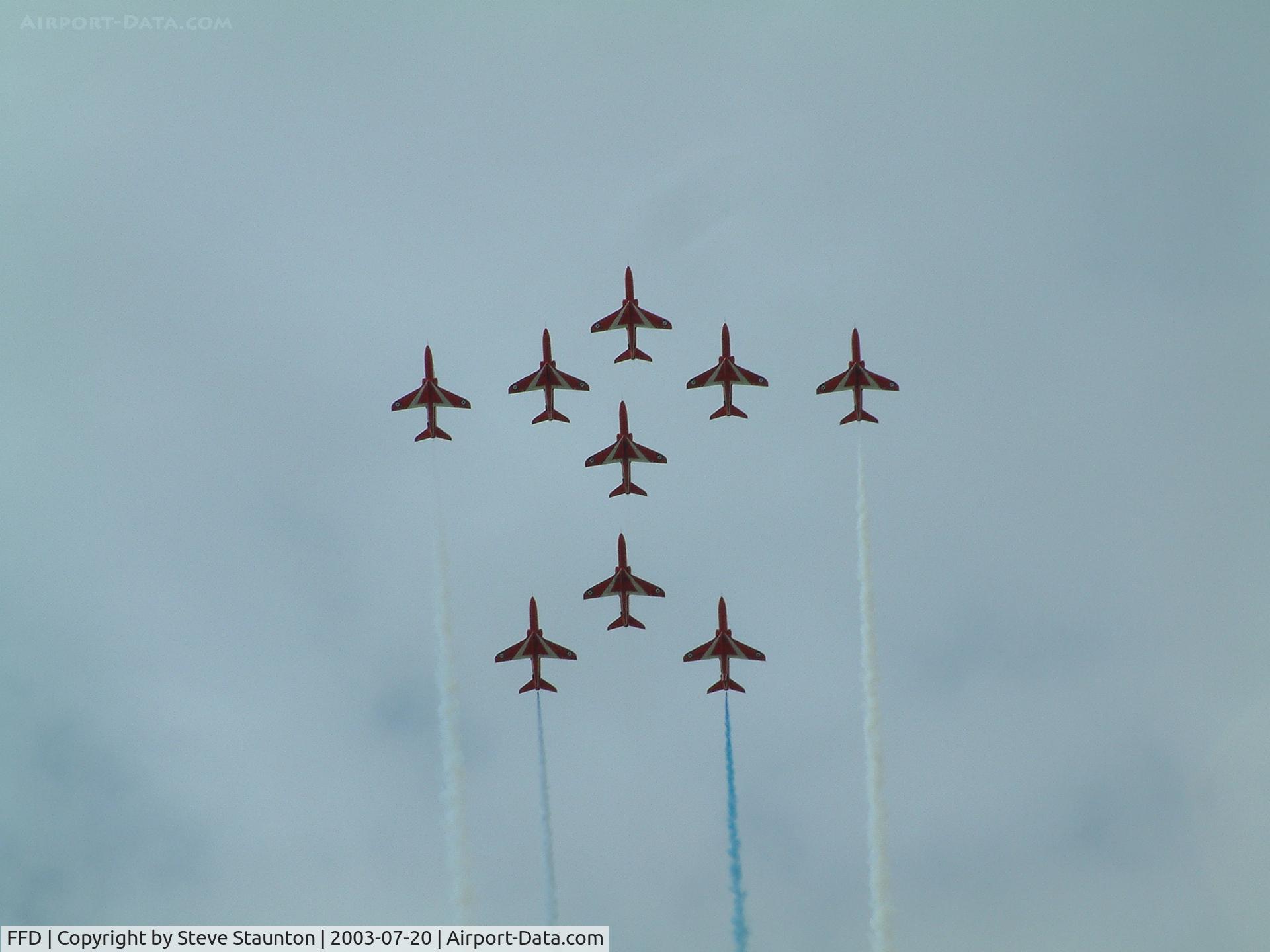 RAF Fairford Airport, Fairford, England United Kingdom (FFD) - Red Arrows @ Royal International Air Tattoo 2003