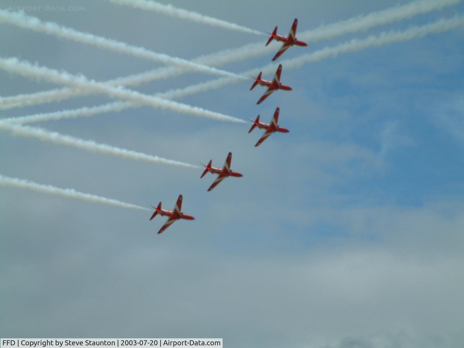 RAF Fairford Airport, Fairford, England United Kingdom (FFD) - Red Arrows @ Royal International Air Tattoo 2003