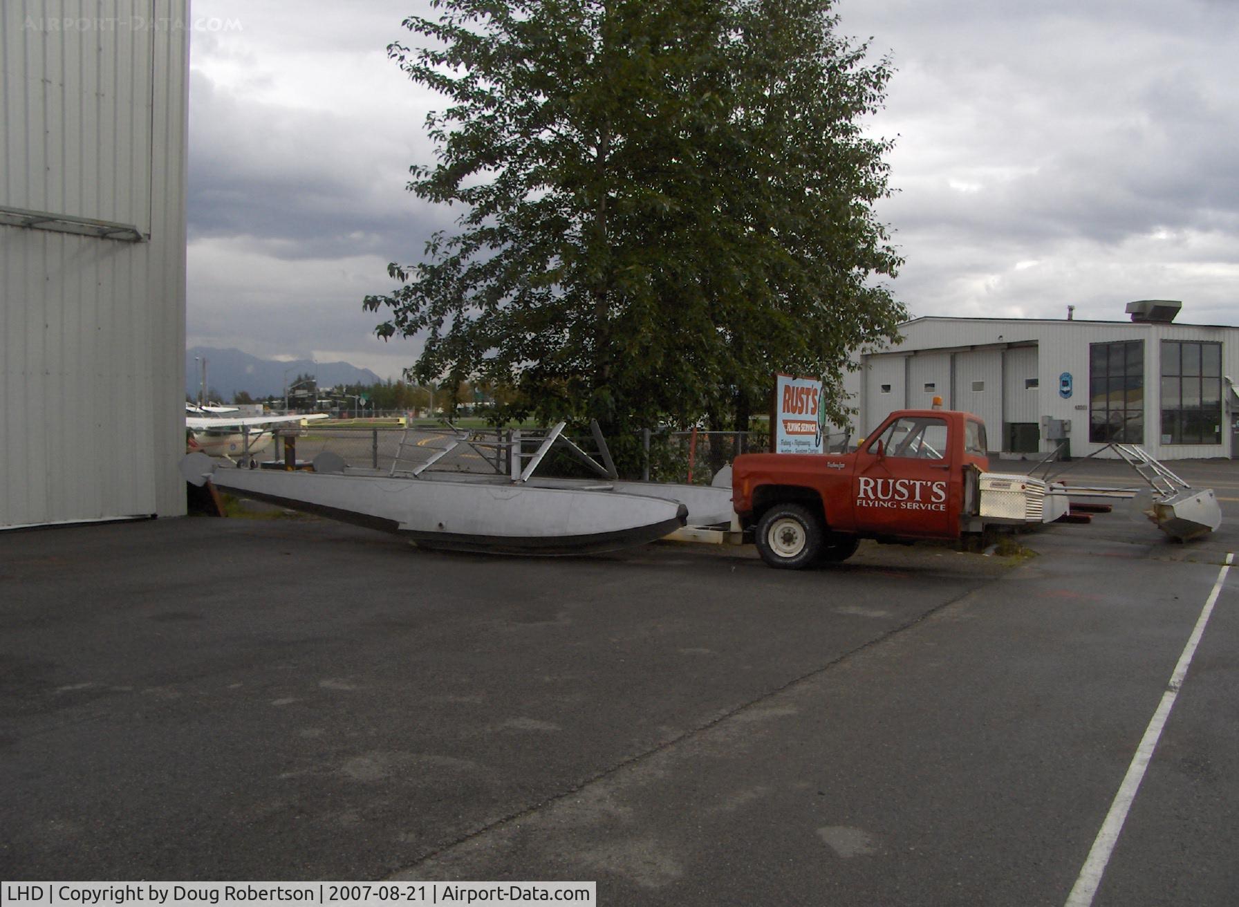 Lake Hood Seaplane Base (LHD) - Highly modified truck with capability to position straight-float plane aircraft out of water.