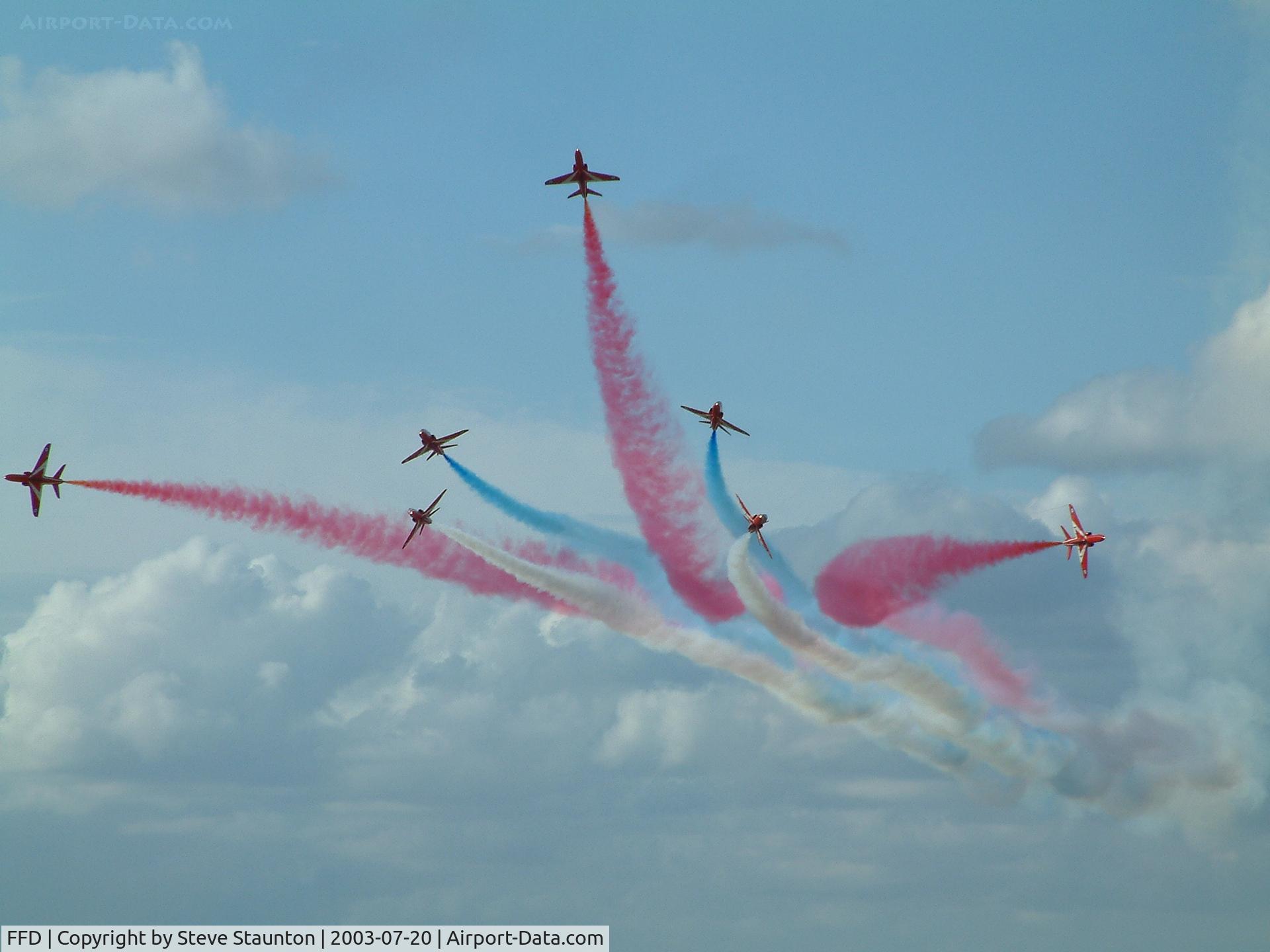 RAF Fairford Airport, Fairford, England United Kingdom (FFD) - Red Arrows @ Royal International Air Tattoo 2003