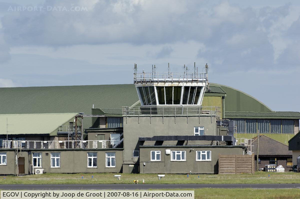 Anglesey Airport (Maes Awyr Môn) or RAF Valley, Anglesey United Kingdom (EGOV) - Control tower at RAF Valley