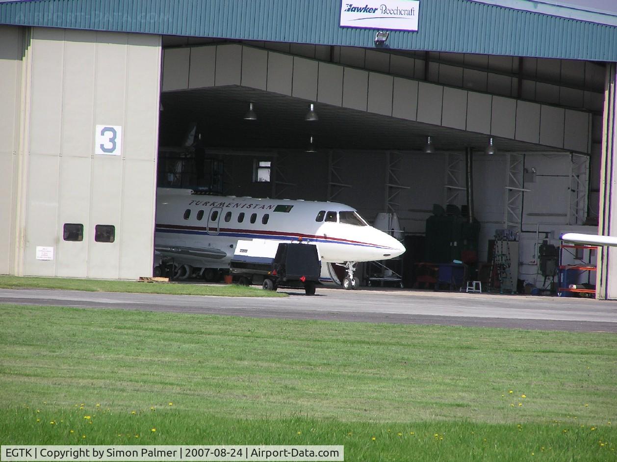 Oxford Airport, Oxford, England United Kingdom (EGTK) - Executive jet hangar at Kidlington