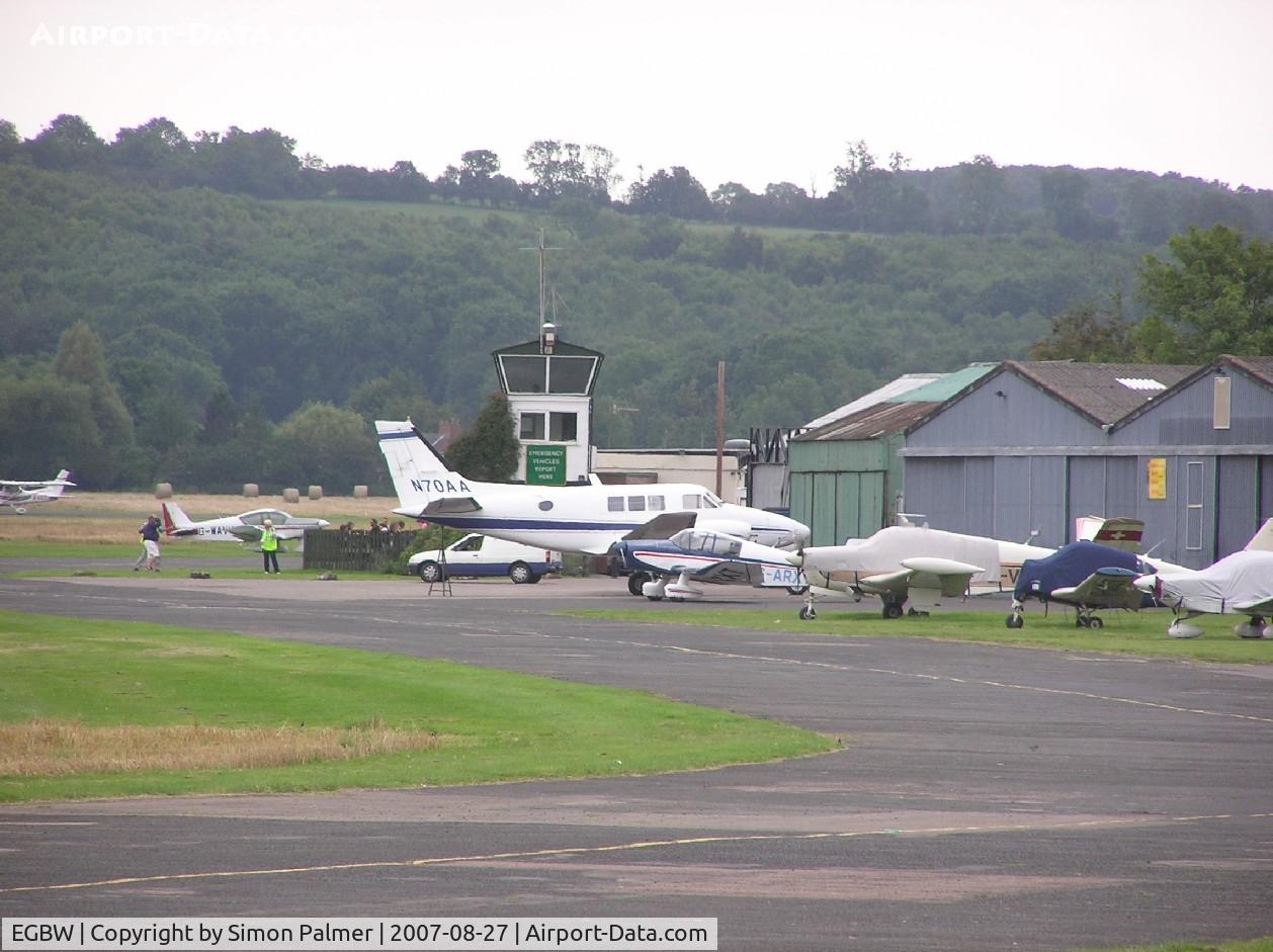 Wellesbourne Mountford Airfield Airport, Wellesbourne, England United Kingdom (EGBW) - Apron view at Wellesbourne