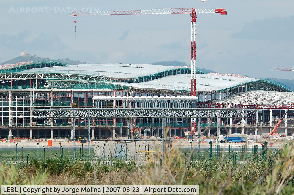 Barcelona International Airport, Barcelona Spain (LEBL) - VOR/DME RWY 02, behind main building of the new T-South.