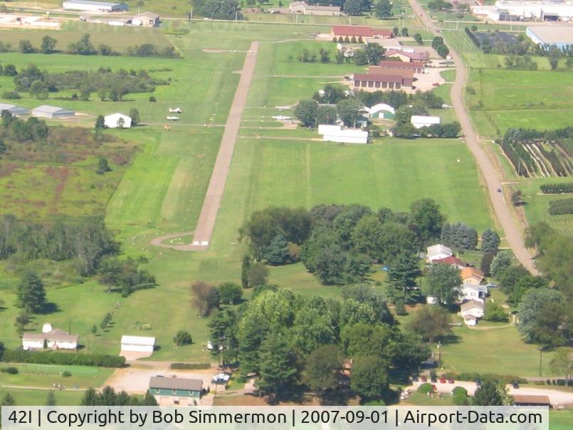 Parr Airport (42I) - Looking west from 2500'