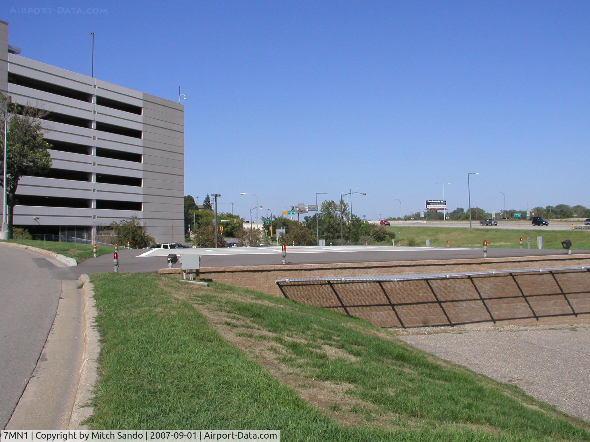 Regions Hospital Heliport (7MN1) - Region's Hospital in Downtown St. Paul, a Level I Trauma Center.