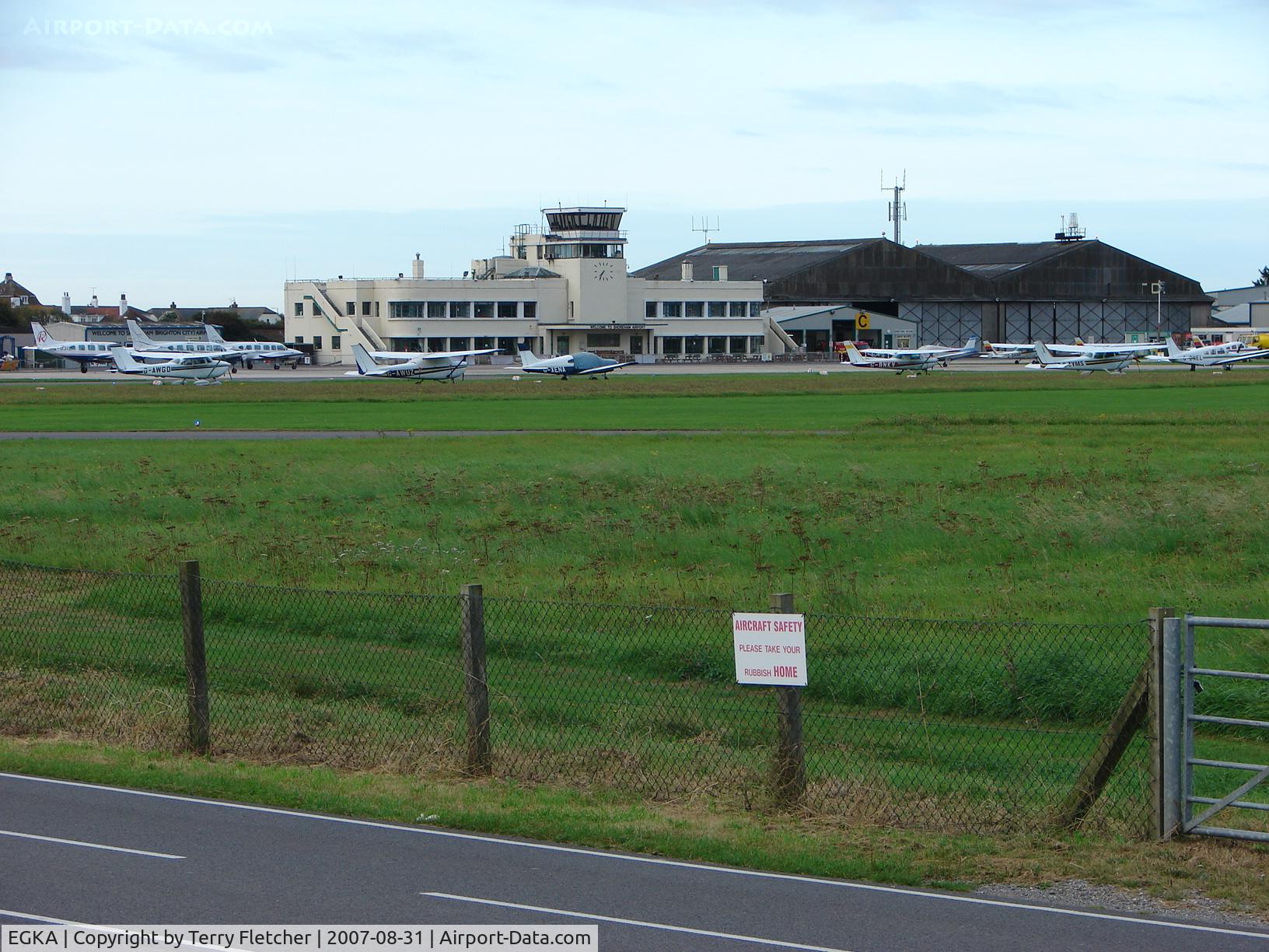 Shoreham Airport, Shoreham United Kingdom (EGKA) - Apron Side of Shoreham Airport