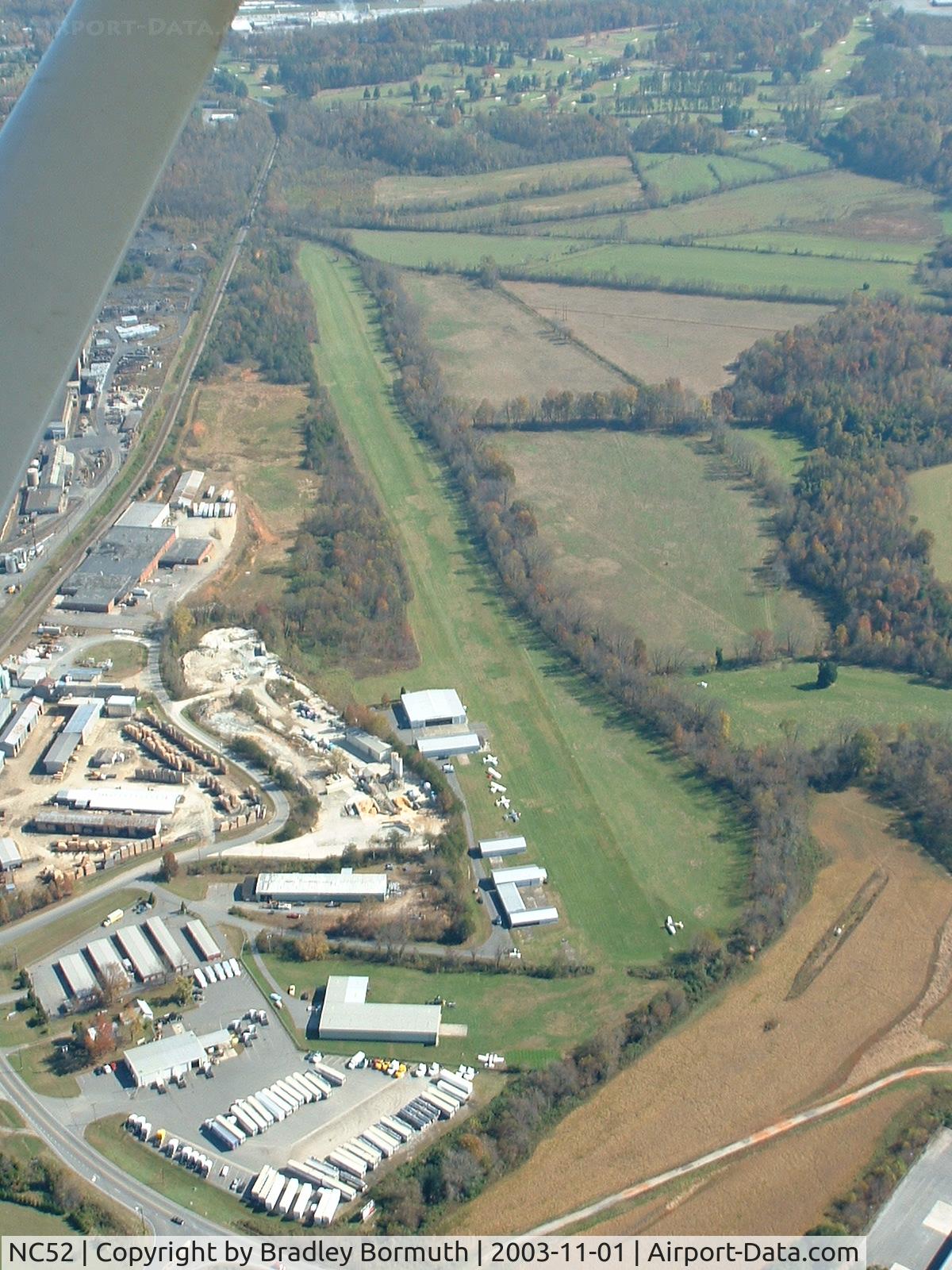 Silver Creek Airport (NC52) - Looking down runway 9 at Silver Creek