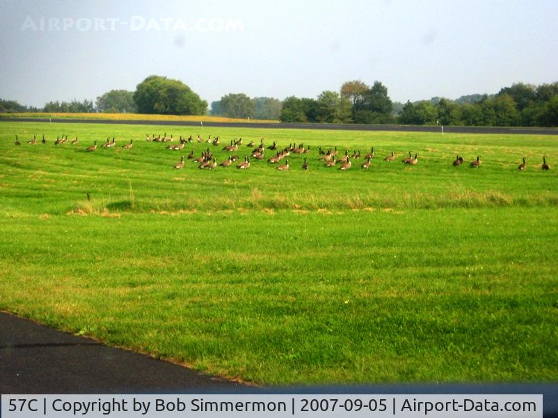 East Troy Municipal Airport (57C) - The breakfast club - typical scene at many northern airports this time of year.