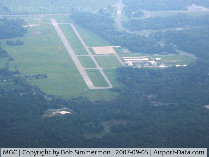 Michigan City Muni-phillips Field Airport (MGC) - Looking west from 3500'