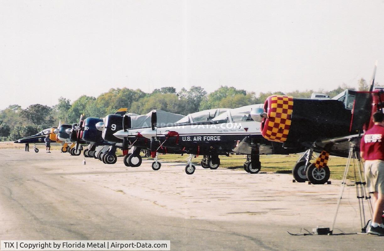 Space Coast Regional Airport (TIX) - warbird lineup