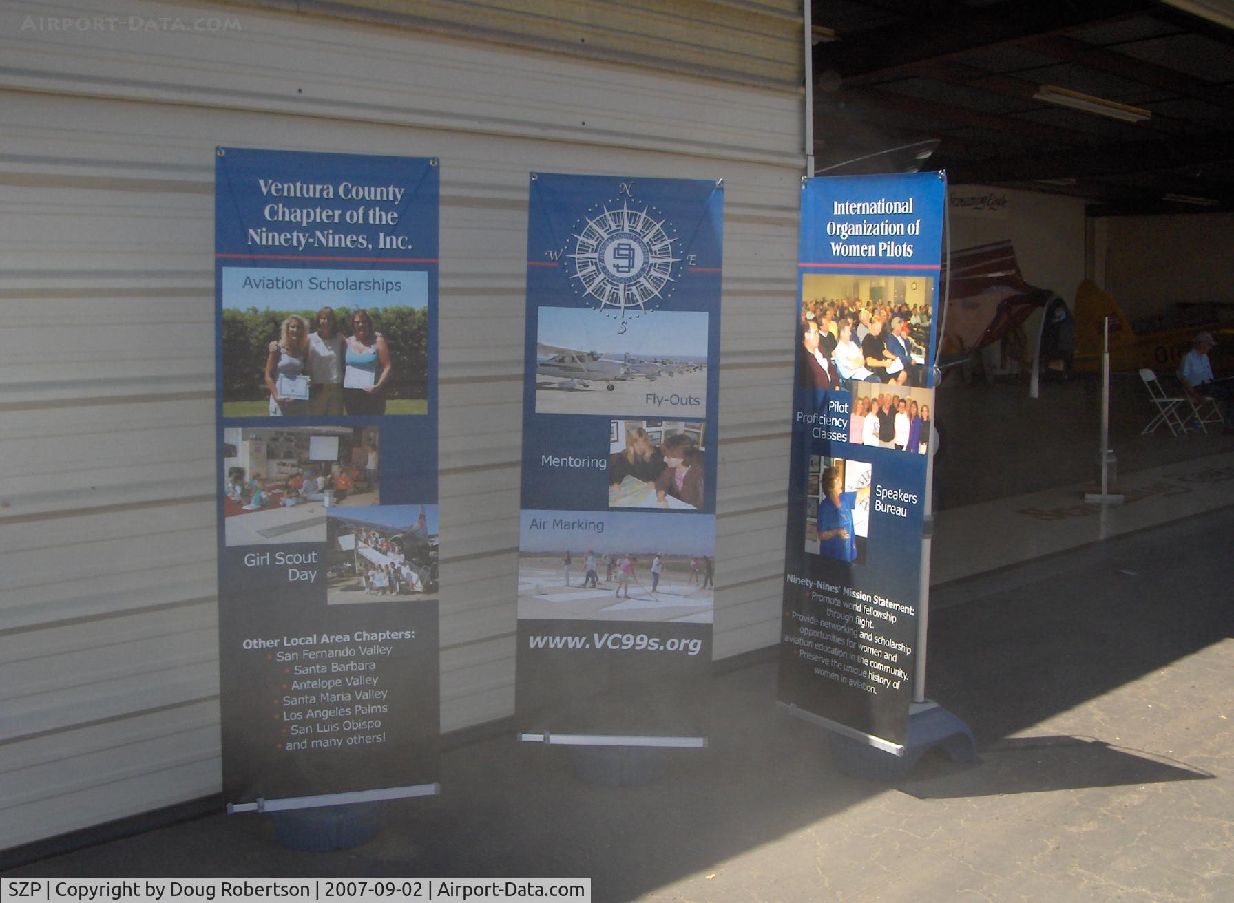 Santa Paula Airport (SZP) - Ventura County 99s display celebrates Gwen Dewey Day
