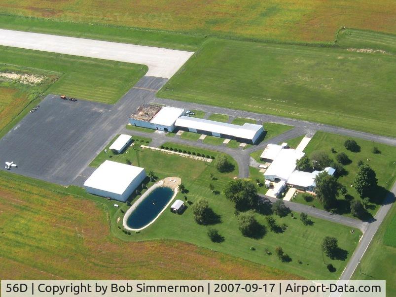 Wyandot County Airport (56D) - Ramp and hangers.  No fuel.