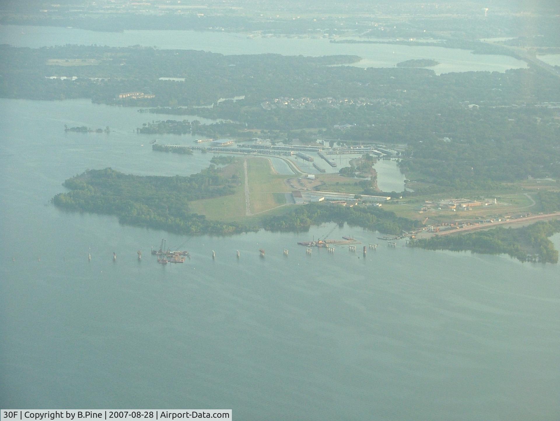 Lakeview Airport (30F) - Recent photo looking south (notice the toll-bridge UC)