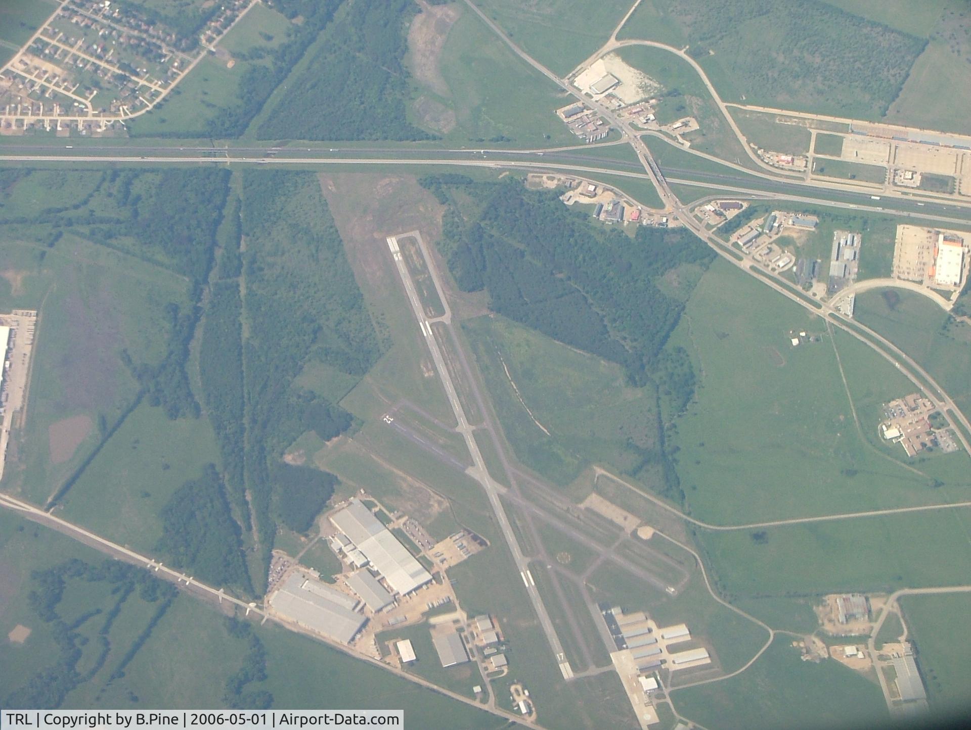 Terrell Municipal Airport (TRL) - Terrell Airport looking down - took off from DFW