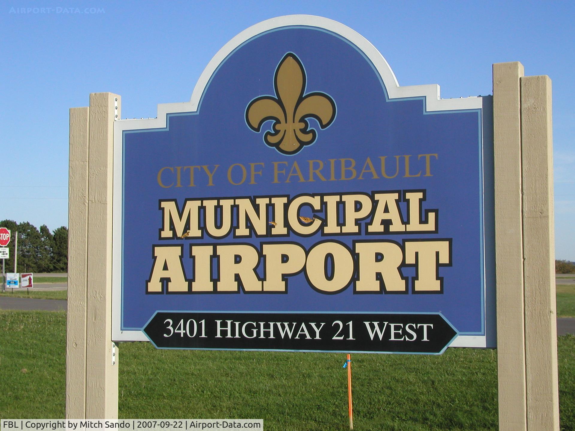Faribault Municipal Airport (FBL) - Faribault Municipal Airport in Faribault, MN.