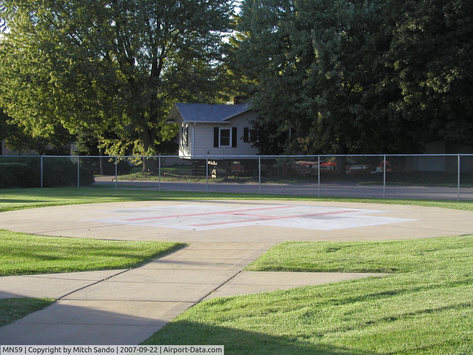 District One Hospital Heliport (MN59) - District One Hospital in Faribault, MN.